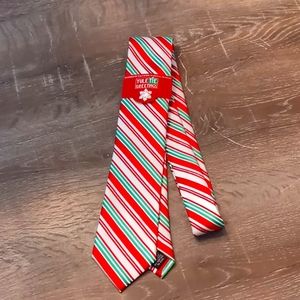 Hallmark striped Christmas tie